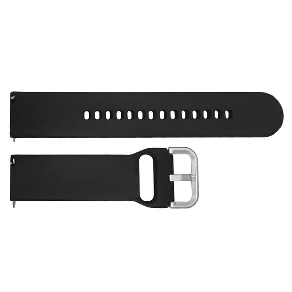Svart silikonrem til Fitbit Versa 2/Lite 19