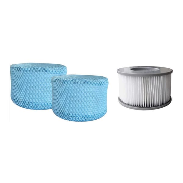 4-pack säkerhetsnät kompatibla med Mspa Spa-filter, hål i båda ändar