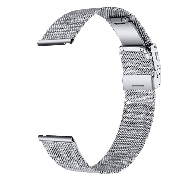 Armbånd Rustfritt Stål Garmin Venu 3S / Forerunner 265s 18 mm Sølv 38 Silver