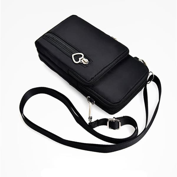 Skuldertaske til mobiltelefon Sort 124 Black
