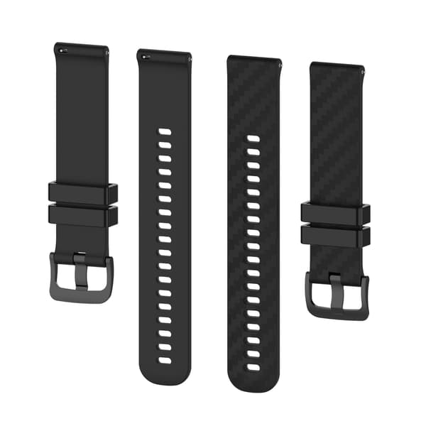 Armbånd til Garmin Vivoactive 4 og Venu Sort 20 mm Sort 20 mm Black