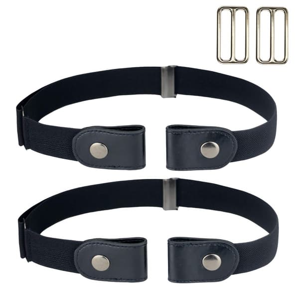 Elastiskt bälte utan spänne (one size) Svart Svart 2-pack Svart 2-pack Black