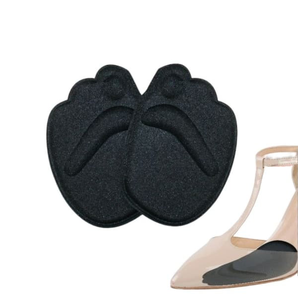 Skridsikre forfodspuder 1 par sort 8 Black