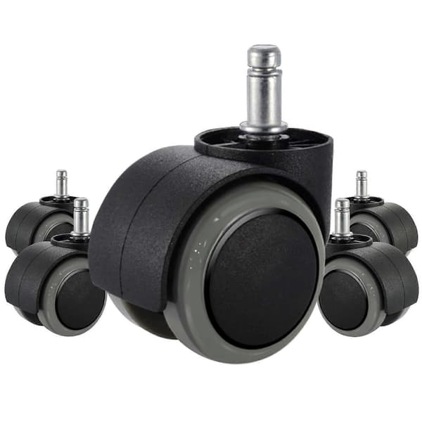Kontorstolhjul, 5-pak, passer til IKEA-stol (10 mm x 22 mm) Kraftig