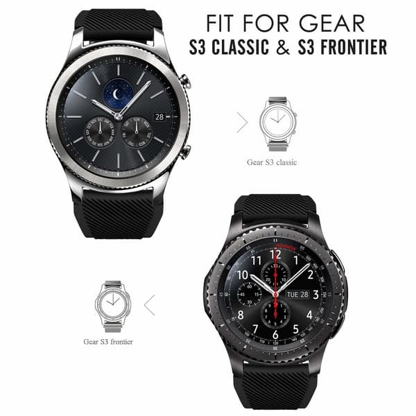 Samsung Gear S3 Frontier/Classic armbånd - sort 27