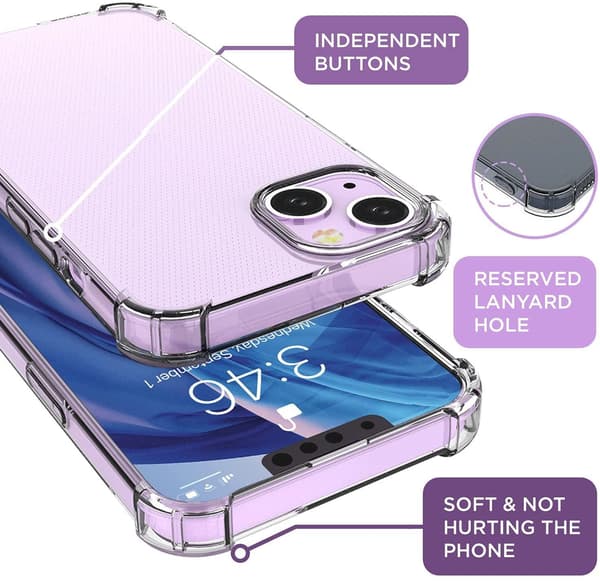 iPhone 13 mobilcover TPU Transparent 27