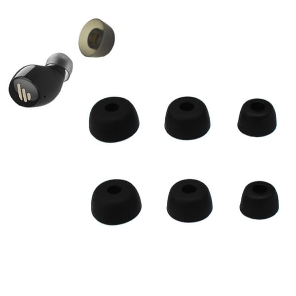 Silikone ørepropper til Jabra Elite 75t/ 65t/ Active/Sport Evolve, S/M/L Sort 3 Black