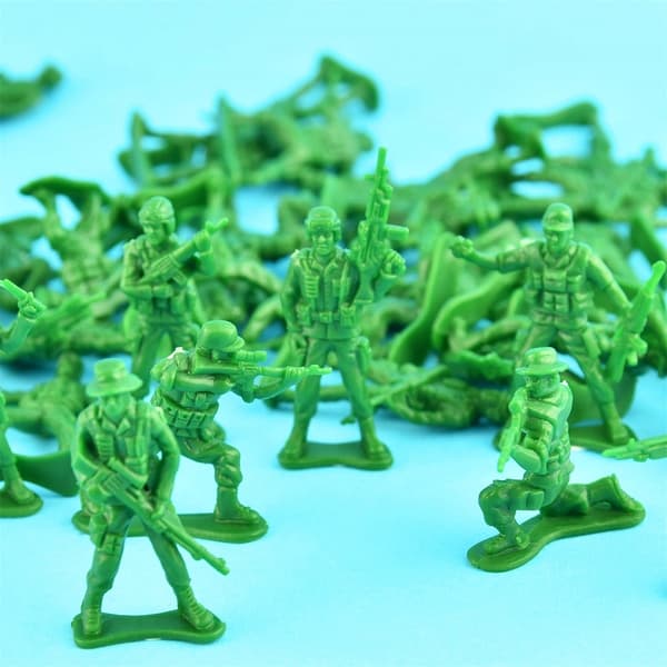 Militære 50 stk plastfigurer