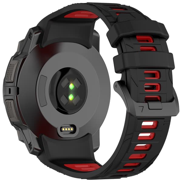 Garmin Instinct 3 Tosidig Silikonrem Rød Modell 2 23 Red