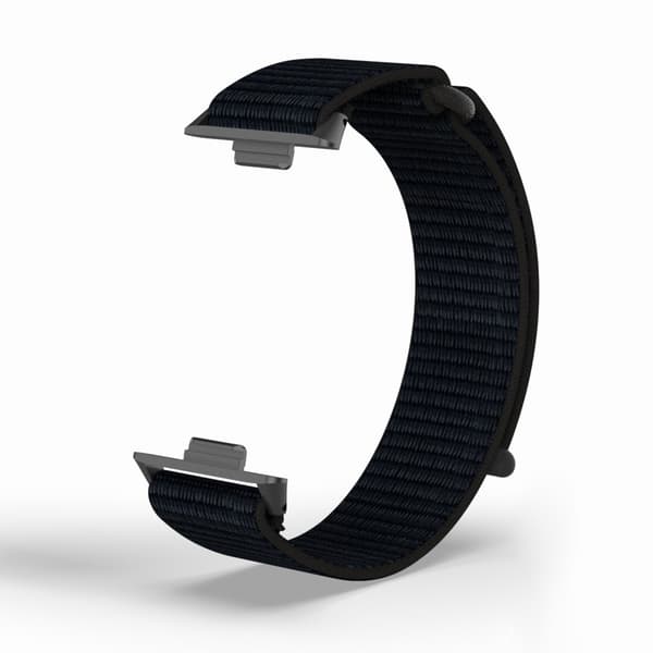 20 mm nylon urrem til Huawei Watch Fit 3 Sort 10 Black