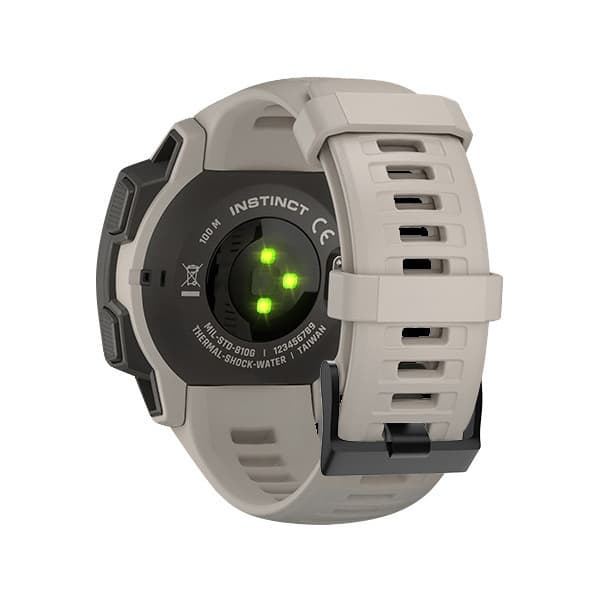Silikonrem til Garmin Instinct/Esports/Tide/Solar Hvit 25 White