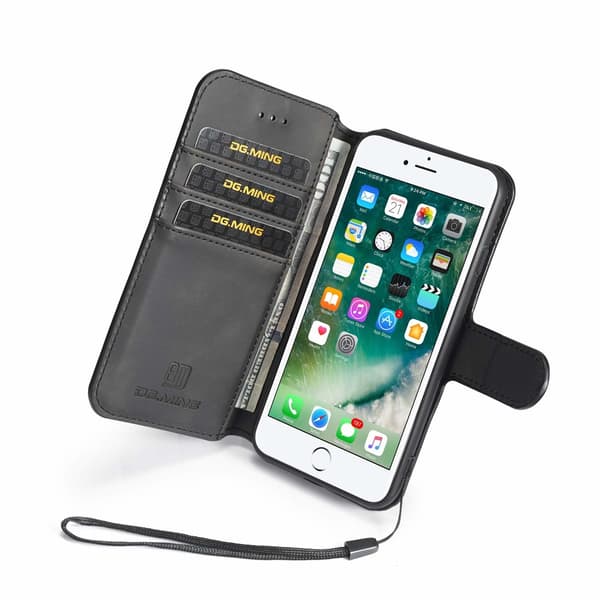 iPhone 7/8 mobilcover PU læder Sort