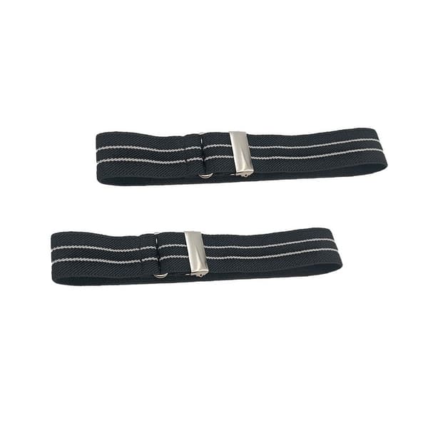 Elastiske armbånd - Justerbare armbånd til mænd og kvinder, sorte 26 Black