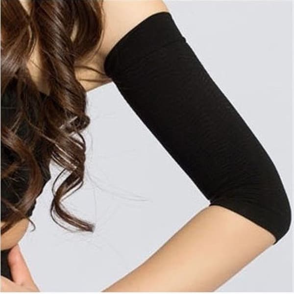 Kompression ærmer arm shapers sport komprimere 1 par Sort S Sort S Black