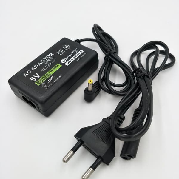 for PSP 1000 2000 3000, Lader 5V AC-adapter vegglader strømkabel