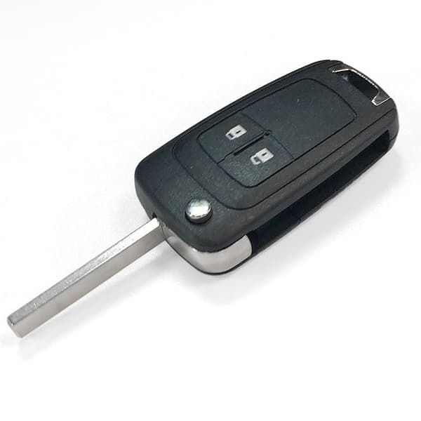 Sammenfoldelig bilnøglehus til Buick/Opel/Chevrolet 2 knapper Sort 41 Black