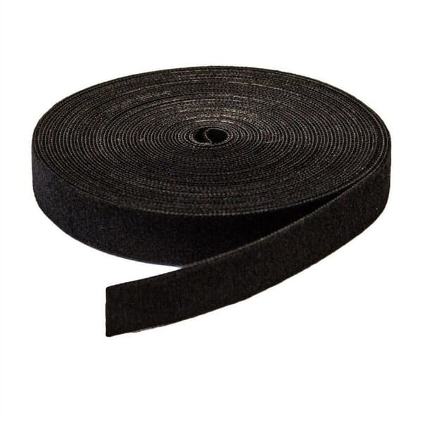Selvklæbende velcro til kabelstyring 10 m / 2 cm Sort 79