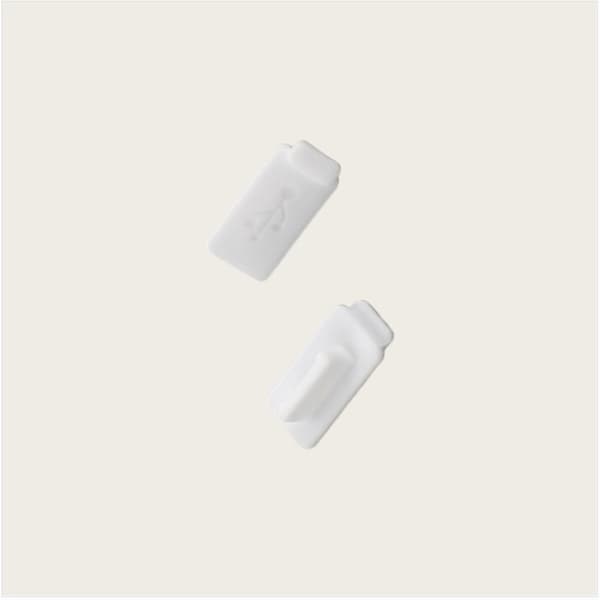Støvhætte til USB-C-porte, 4-pak Hvid 4 White