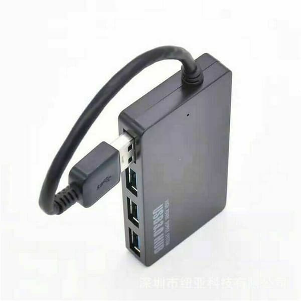 USB 3.0 hub med 4 porte Sort 34