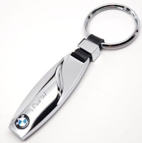 Super stilfuld nøglering BMW nøglevedhæng sølv one size Silver
