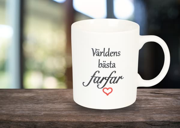 Krus Verdens Bedste Bedstefar white Vit