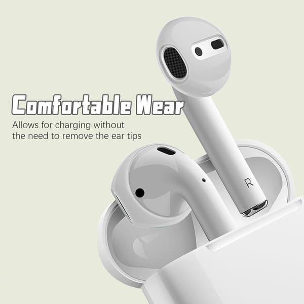 Silikone ørepropper til AirPods 1/2 generation hvid 1 White