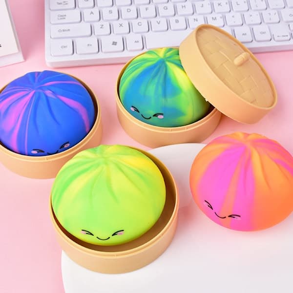 Jumbo Squishy Bulle Stressavlastande Leksak Långsamt Stigande Bröd Squishy Söt Matleksak Present S (5,3 × 4,5 cm) Gradientbulle S (5.3×4.5 cm) Gradientbulle