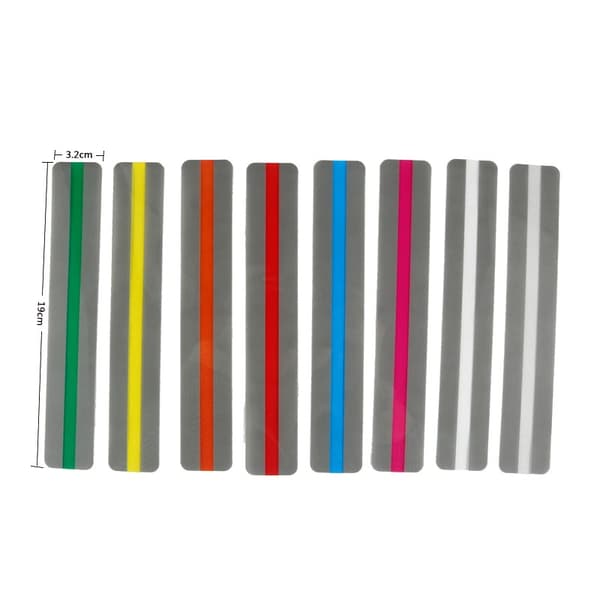 8 lesestriper / bokmerker flerfarget 20 MultiColor