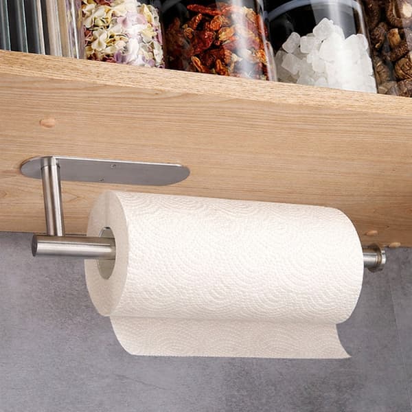 Itsekiinnittyvä talouspaperiteline keittiöön, hopea 175 Silver