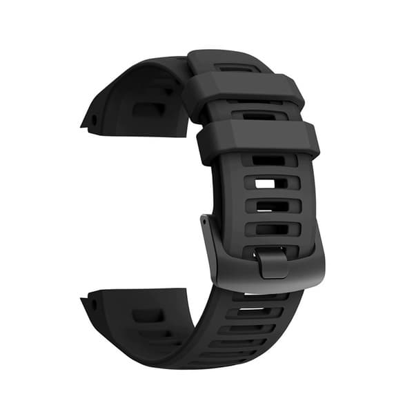 Silikonerem til Garmin Instinct/Esports/Tide/Solar Sort 24 Black