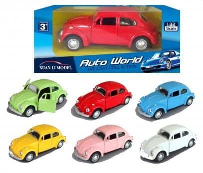 Legetøjsbiler 4514 Legetøjsbiler Biler Volkswagen Beetle 12cm Godt 3.Blue