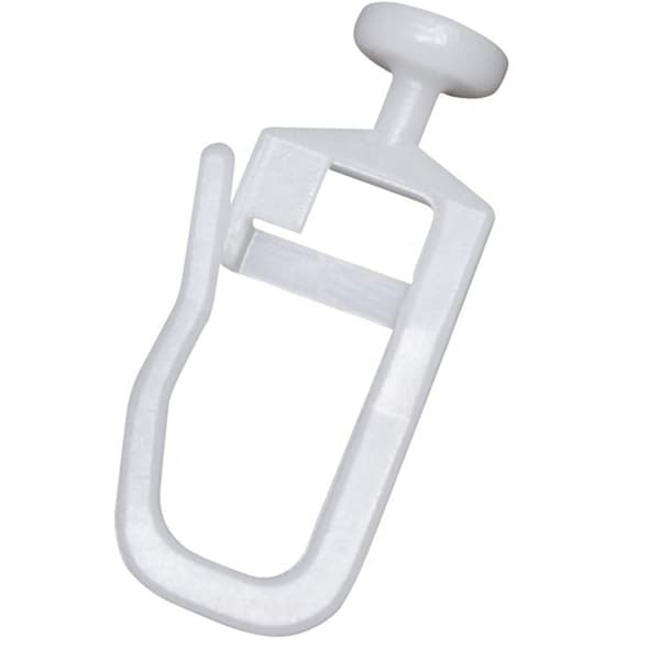 Glidkroker for gardinskinne 50 stk Hvit 23 White
