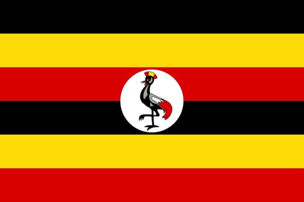 Ugandas flagg Uganda Uganda