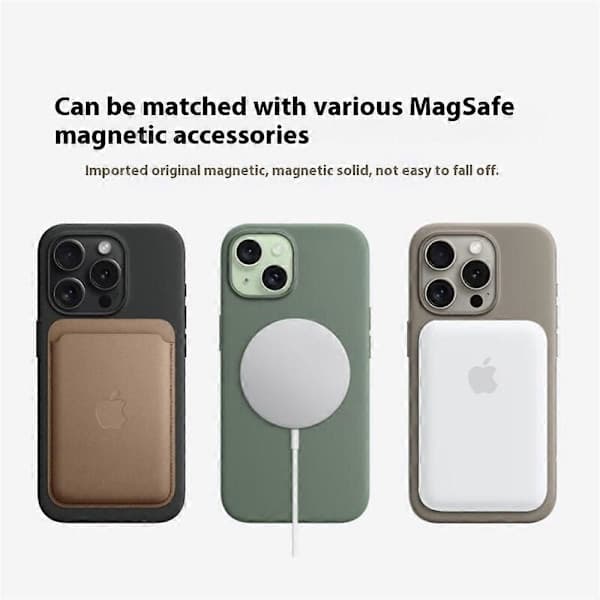 Passer til iPhone 16-serien, MagSafe-kompatibelt flydende silikonecover [Induktionsudløsning] Sort iphone16pro iphone16pro