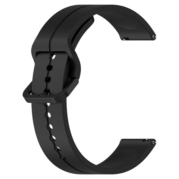Udskiftningssilikoneurrem til Haylou Watch 22mm Sort 15 Black