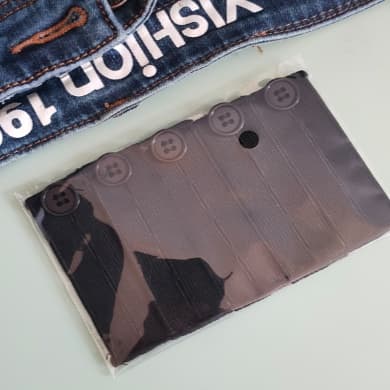 Elastisk taljeforlænger 83 mm 5-pak Sort 12 Black