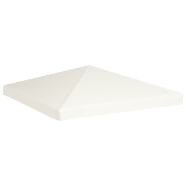 vidaXL Paviljongtak 310 g/m² 3x3 m Kremhvitt