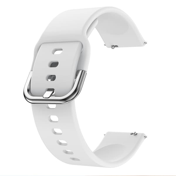20 mm silikonerem til Garmin/Vivomore Hvid 15 White