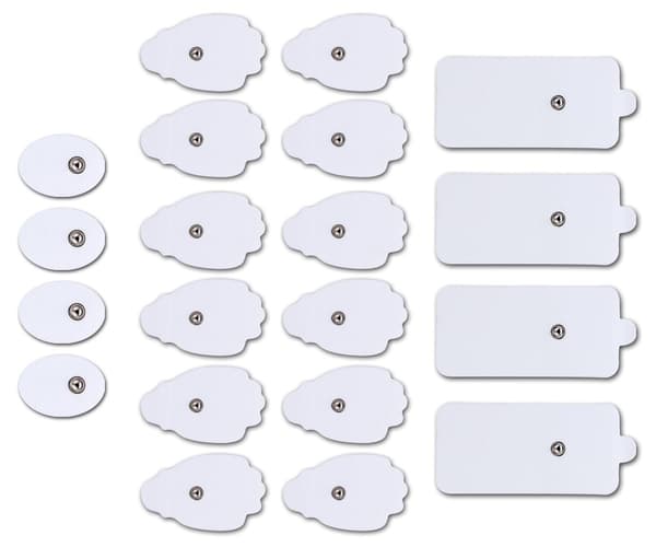 Elektroterapiplattor för smärtlindring Vit 112 White