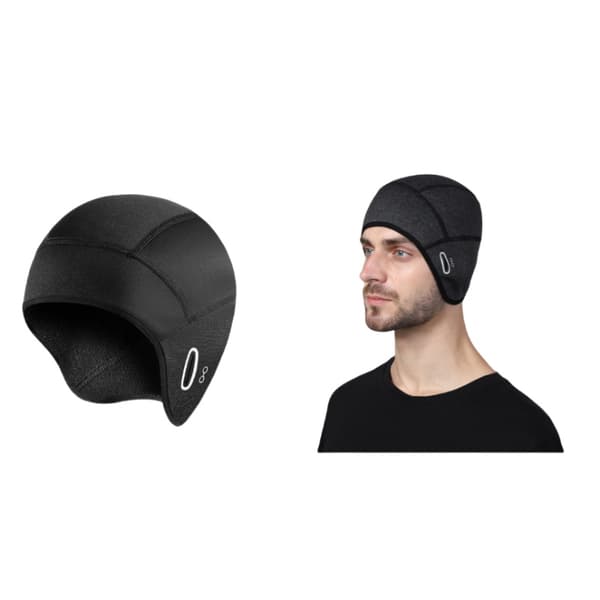 Vinter sykkelhatt Svart 45 Black