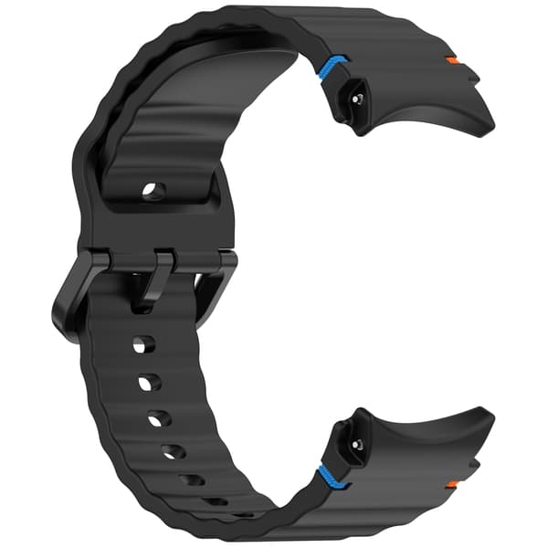 Silikone urrem til Samsung Watch 7 Sort 18 Black