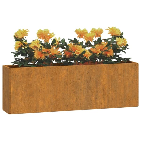 vidaXL Vægmonterede plantekasser 2 stk. rustfrit stål 53x10x17 cm