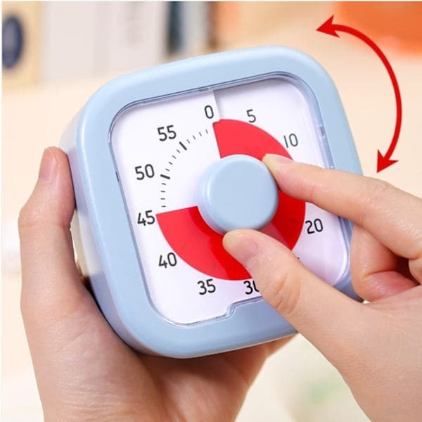60-minutters visuel timer - Klasseværelsesskole for børn - Lydløs visuel timer