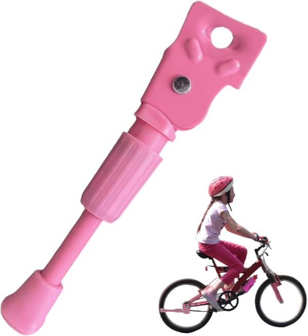Cykelstöd för barncykel 14 tum Rosa 2-pack Universalmontering Sidostöd