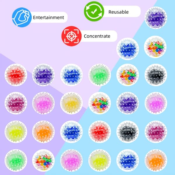 26 st Squishy Stressbollar – Sensorisk Leksakssats för Barnkalas och Priser 26pcs