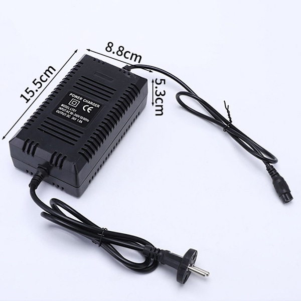 36V batterioplader med EU-stik, batterioplader med multipel beskyttelse til bly-syre batteri EU plug
