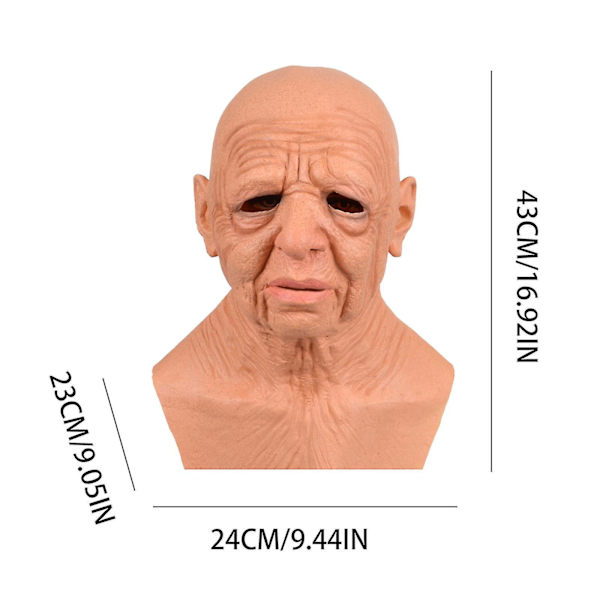 Maskeradfest Dekorationer Halloween Skräck Rolig Latex Helhuvud Mask Rolig Skräck Mask Leksaker