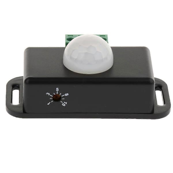 2 pakker DC 12V/24V Automatisk Infrarød PIR Bevægelsessensor Kontakt til LED Lys