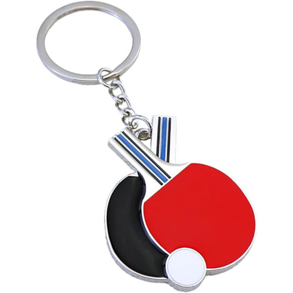 Pingisracket Nyckelring - Sportnyckelring Bordtennisracket Väska Ornament | Pingis Nyckelhållare Nyckelring
