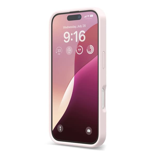 iPhone 16 silikondeksel Rvelon - Rosa Ljusrosa pink